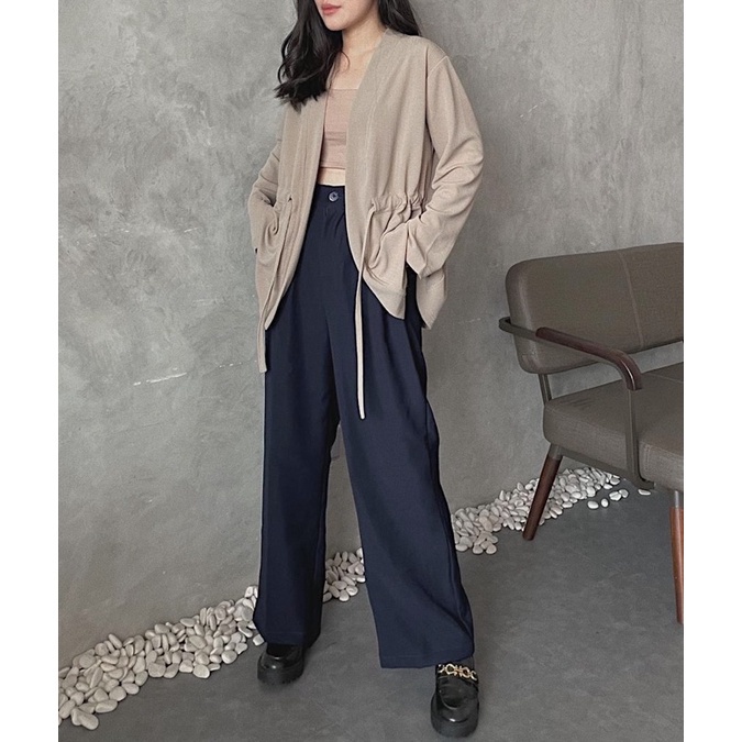 SIVALI Loose Pants Trousers Wanita - Celana Anti Kusut - Celana Kulot Wanita 3250