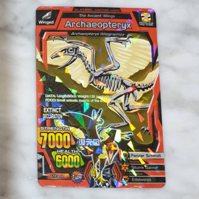 Jual Mainan kartu animal kaiser archaeopteryx Indonesia|Shopee Indonesia