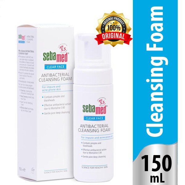 Sebamed Clear Face Cleansing Foam (150ml)✔BPOM ✔Ori - Antibacterial Cleansing Foam