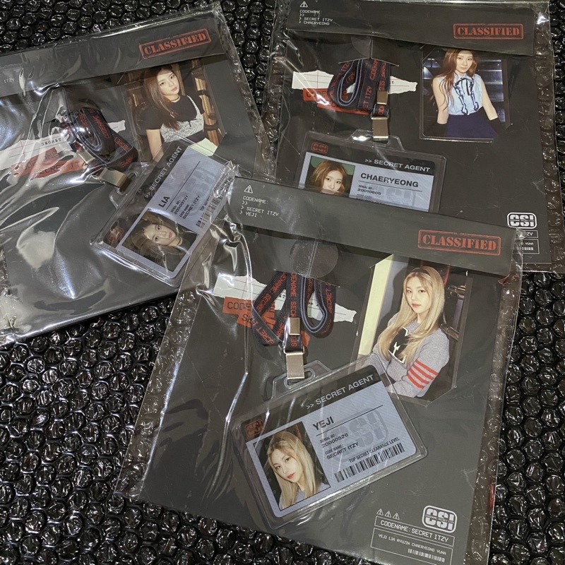 ITZY Code Secret ITZY CSI Goods Lanyard ID Card