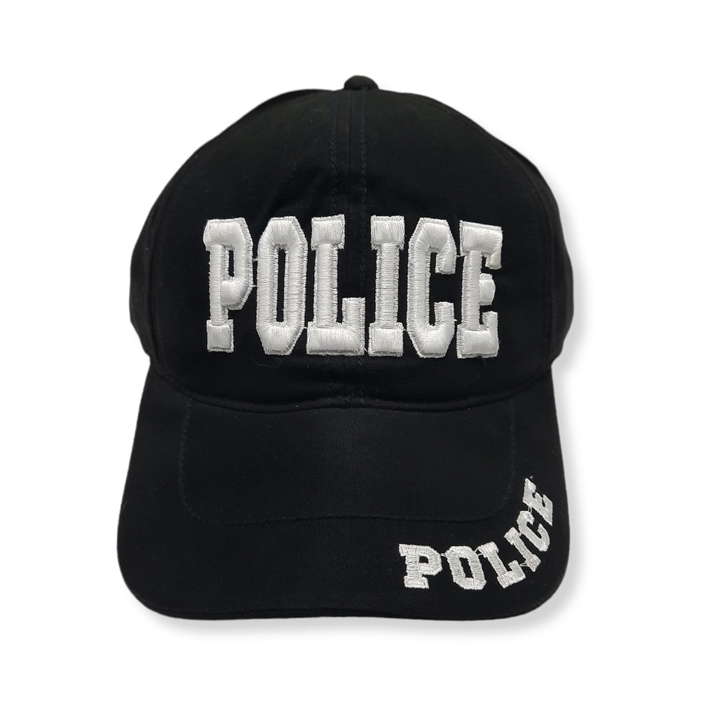 topi police/swat canvas sweading bordir timbul