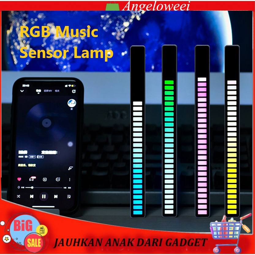 Jual Lampu Led Rgb Bar Strip Spectrum Audio Indicator Music Sound Control Shopee Indonesia