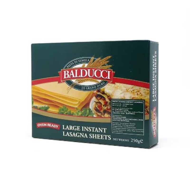 

Balducci Lasagna Instant / Kulit Lasagna Balducci 250gr