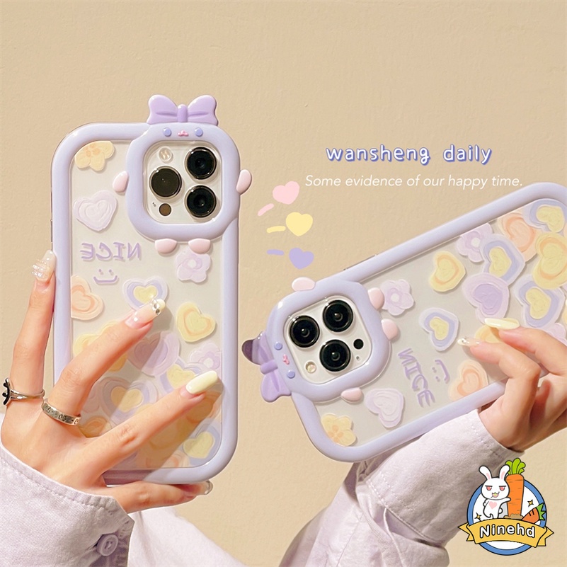 Soft Case TPU Motif Lukisan Minyak Ungu Untuk iPhone 13 12 11 Pro Max X Xr Xs Max 8 7 6 6s Plus