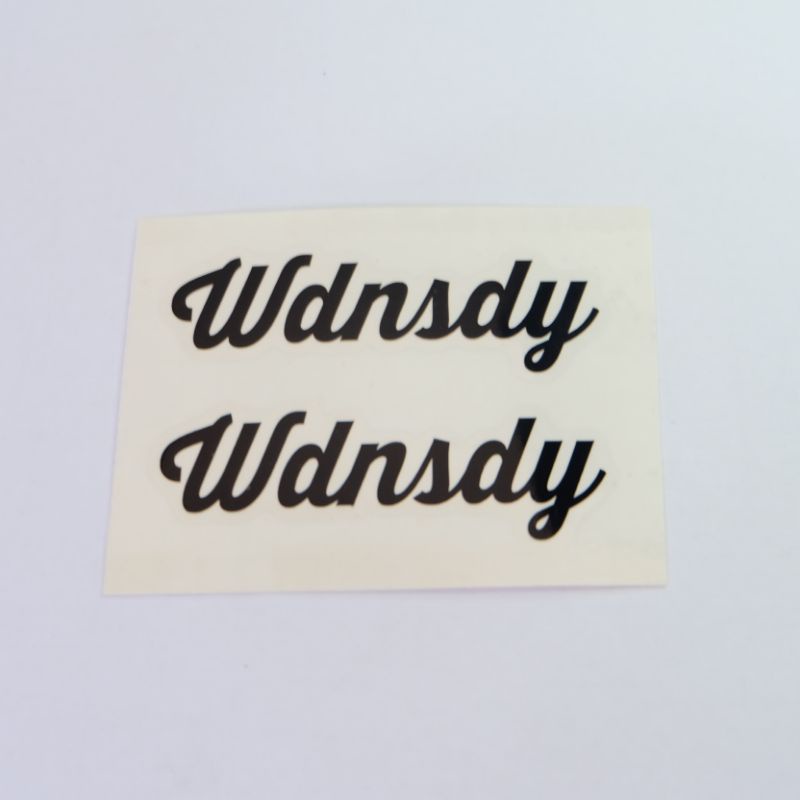 CUTTING STICKER SEPEDA WDNSDY LOGO KECIL