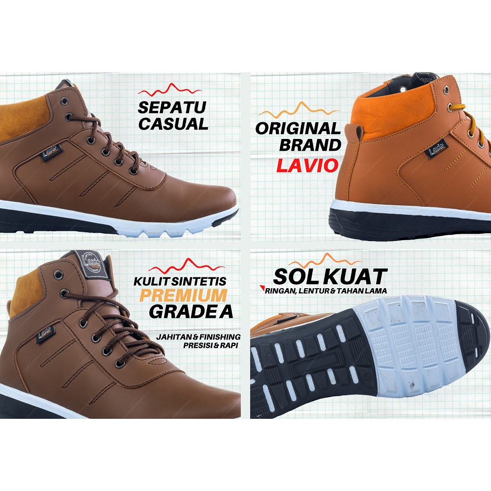 Sepatu Casual Pria Original Lavio Ryuga Kasual Cowok Keren