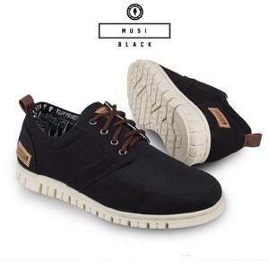 SEPATU PRIA PRODIGO MUSI BLACK | PRODIGO FOOTWEAR | SEPATU SNEAKER | SEPATU SNEAKERS