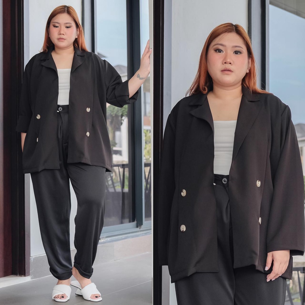 BIGWELL BLAZER COZMO POLOS - BLAZER WANITA BIG SIZE / BLAZER JUMBO