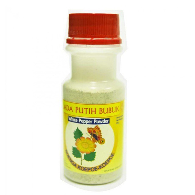 

Lada Putih bubuk 85gr Boenga cap Koepoe Koepoe