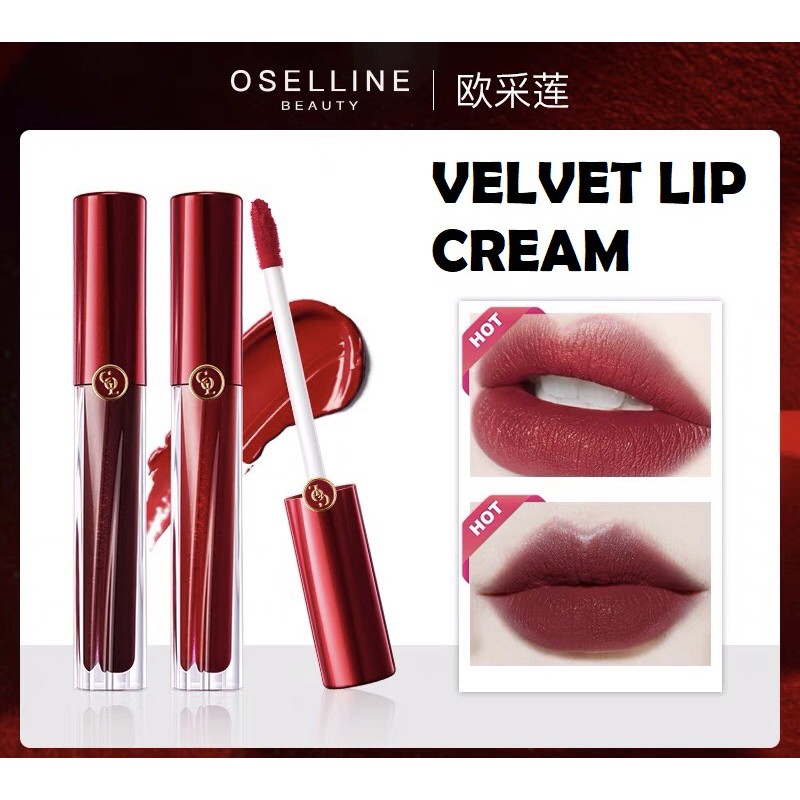 OSELLINE BEAUTY LIGHT GAUZE VELVET MIST LIP GLAZE TINT CREAM LIPSTICK LIP MATTE LIP GLOSS TAHAN LAMA