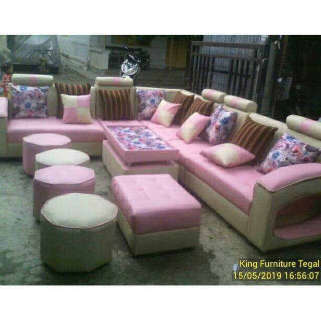 Sofa minimalis sudut beranak