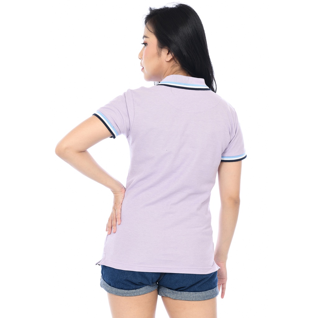 OVLE Kaos Polo Shirt Wanita | Kaos Cewek | Lavender