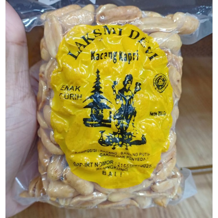 

KACANG KAPRI LAKSMI DEVI ORIGINAL BAWANG 200GR + BUBBLE WRAP PACKING