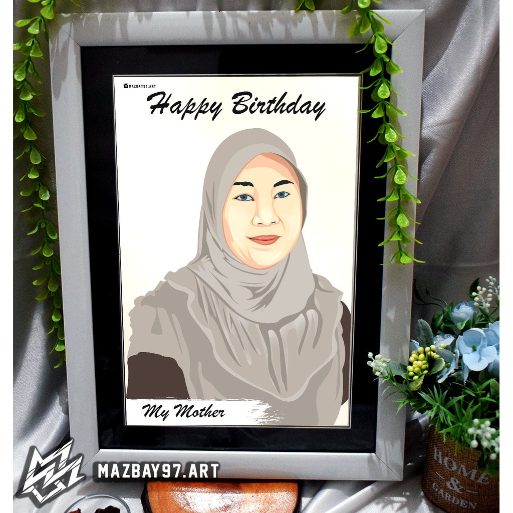 Vektor Art/ Lukisan Wajah/ Karikatur/ Hadiah/