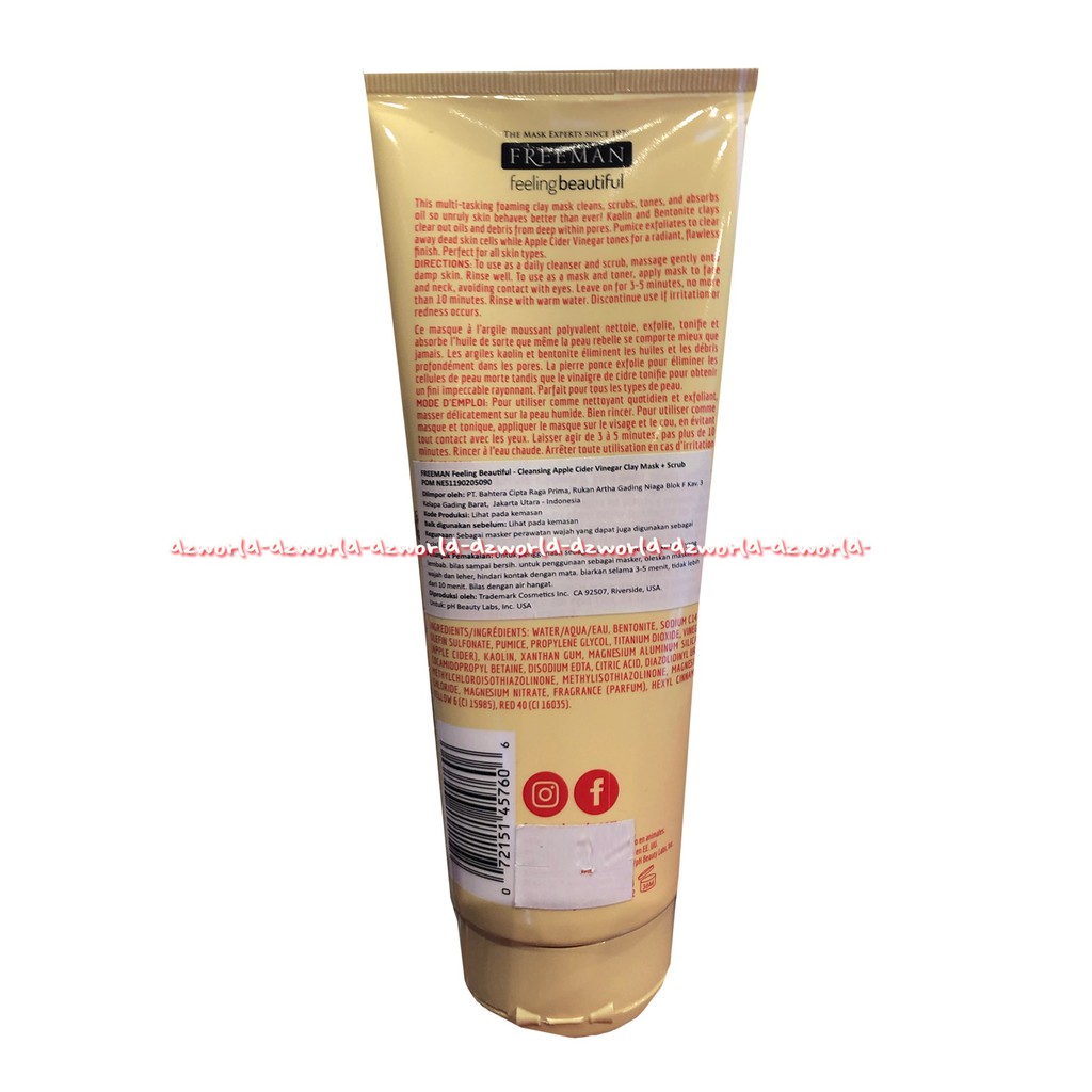 Freeman Feeling Beautiful Cleansing Mask Scrub Masker Wajah 175ml