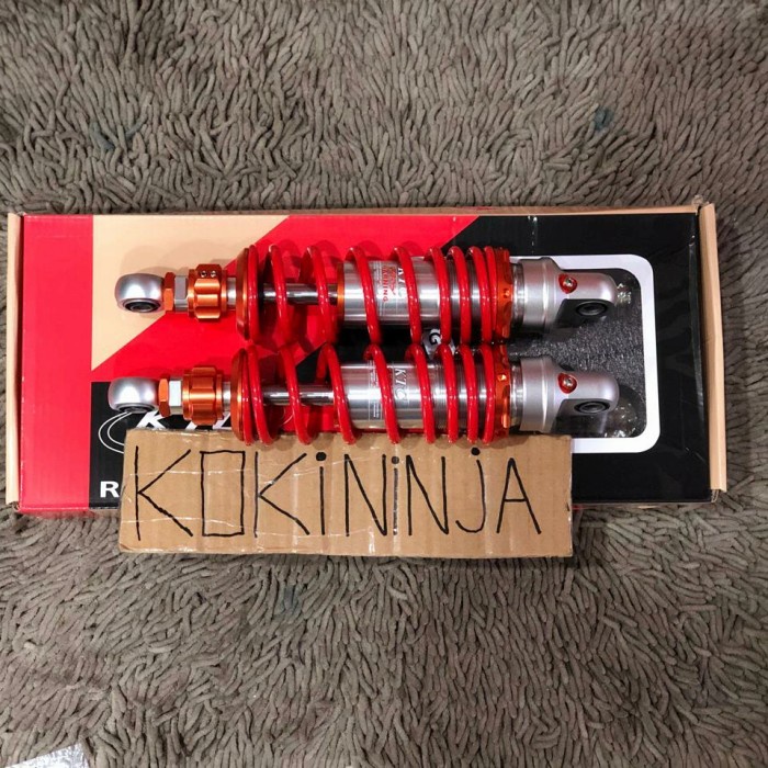 shock ktc racing non tabung klik bebek 280mm original red