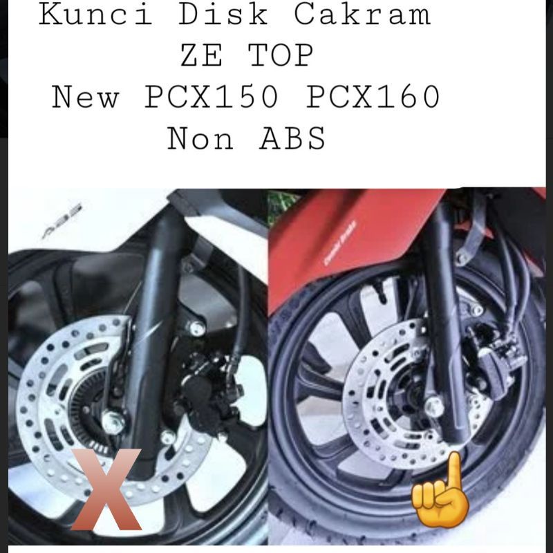 gembok cakram anti maling pcx 150 pcx 160 non abs  zetop