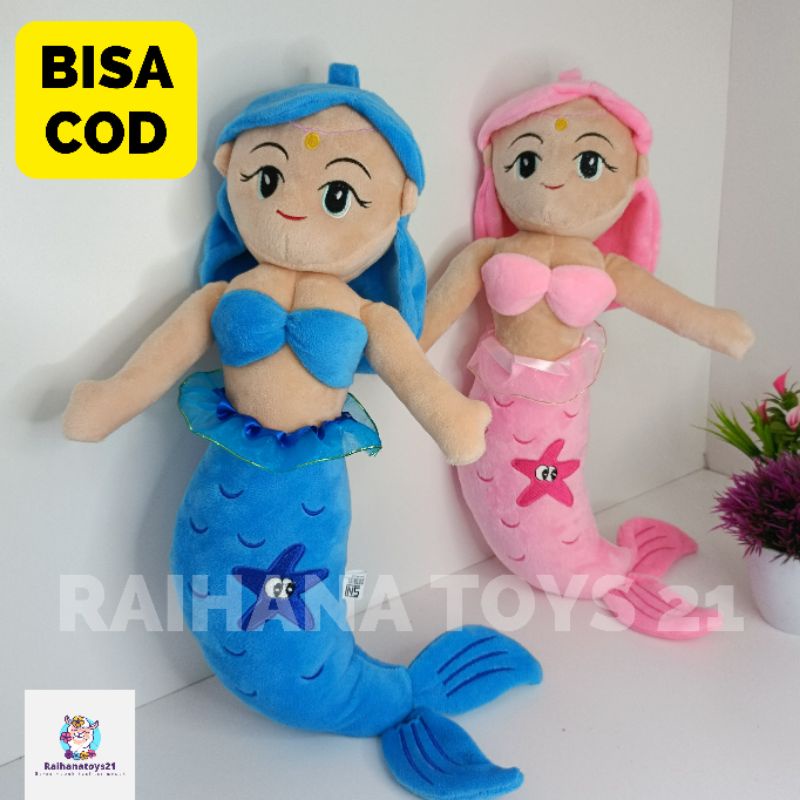 Boneka Putri Duyung 52cm Lucu hadiah anak / Boneka mermaid Queen