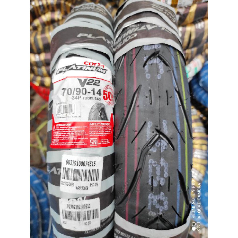 Ban tubles matic corsa paltinum v22  70/90.ring 14..FREE pentil