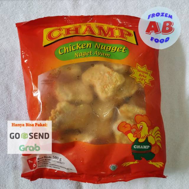 

CHAMP Chicken Nugget 500 gram CHAMP Naget Ayam 500 gram CHAMP Nugget 500 gr CHAMP Nugget Ayam 500gr