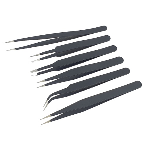 Pinset Set 6in1 Pencapit 6pcs Tweezer 6 in 1 Pingset 6 pcs Anti Static