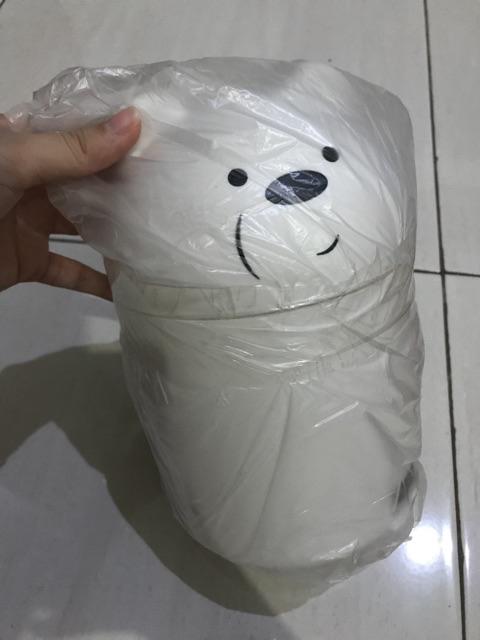  Miniso  Official We Bare Bears Tempat Sampah Mini Meja Tong 