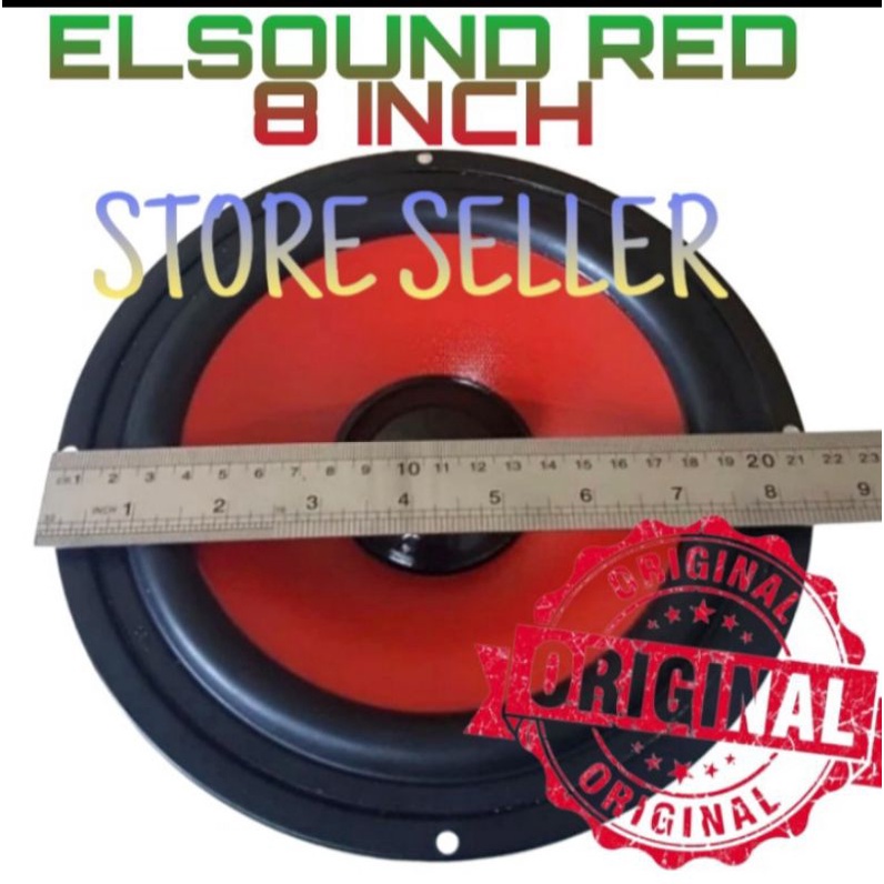speaker elsound woofer red series 8 inch speaker elsound 100 Watt ORIGINAL 100%