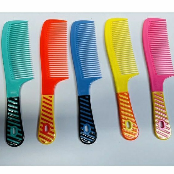 Sisir Rambut Motif GARIS / Sisir Gagang / Sisir Murah Meriah