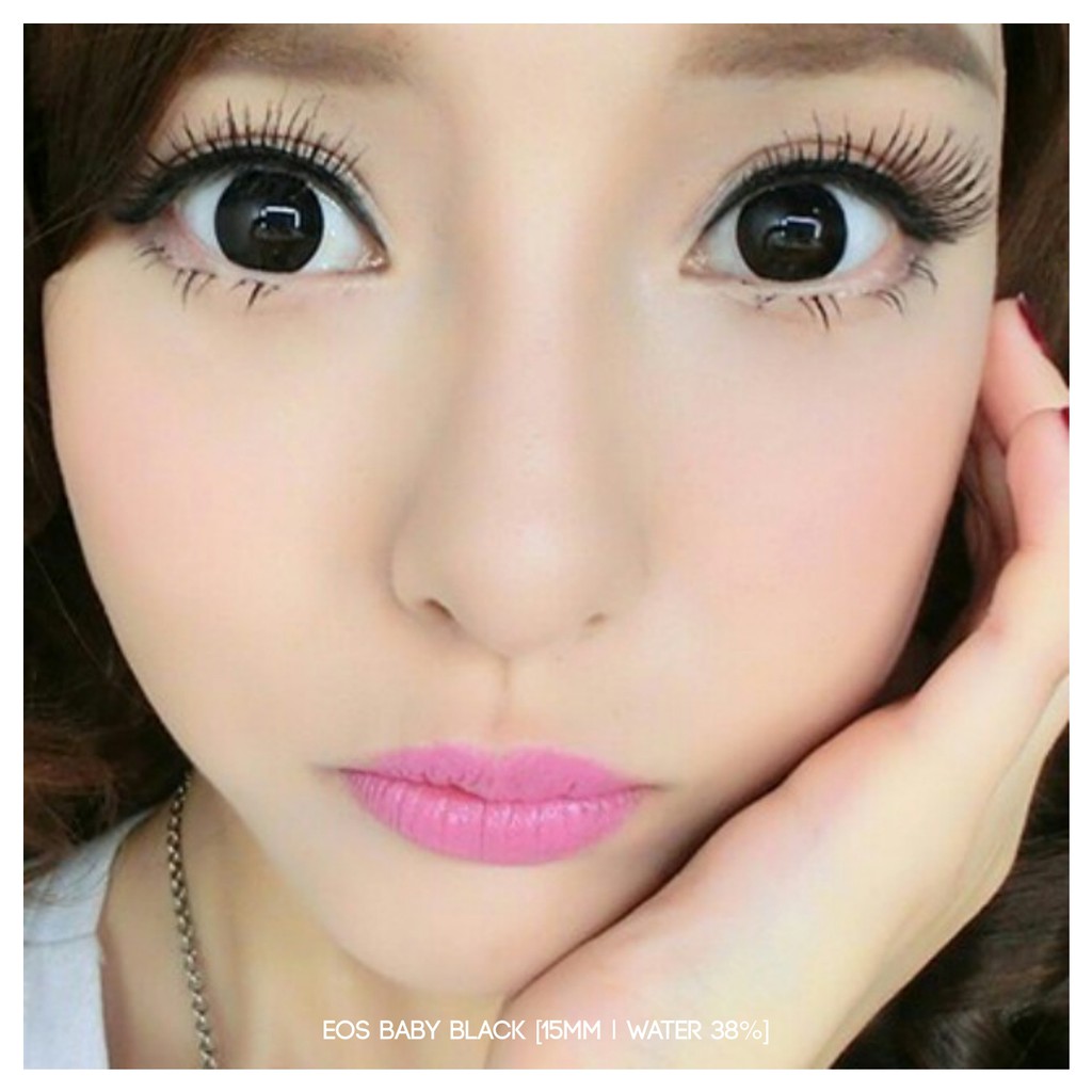 MIKHAYLOVESHOP Softlens Baby Black [15mm] | EOS