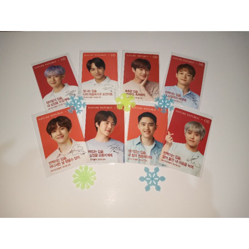 EXO PHOTOCARD X NATURE REPUBLIC