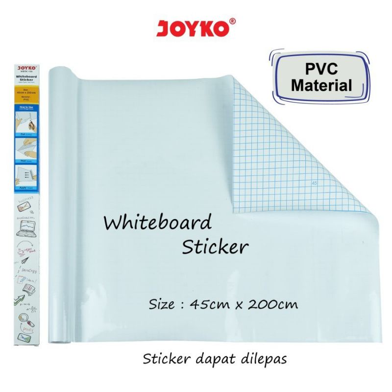 

WHITEBOARD STICKER JOYKO WBSK-150 | STIKER PAPAN TULIS | WHITEBOARD STICKER JOYKO