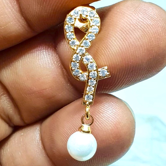 Anting mutiara anting wanita anting tusuk lapis emas permata