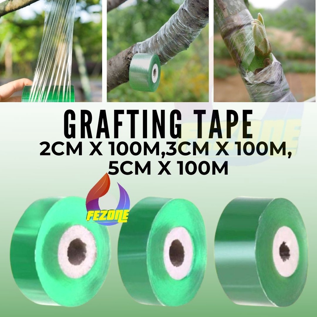 GRAFTING TAPE OKULASI 2/3/5CM Penyambung Ranting Cangkok Sambung Tanaman untuk Peralatan Berkebun FEZONE