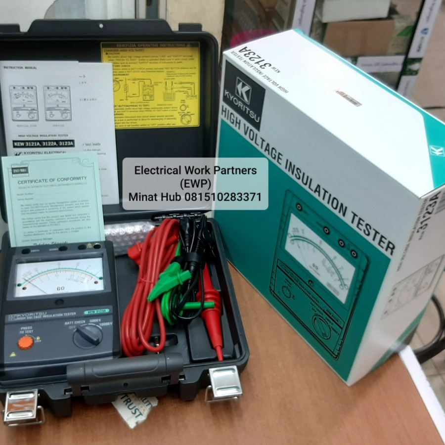 PROMO KYORITSU 3123A / 3123 A 10.000V HIGH VOLTAGE INSULATION TESTER