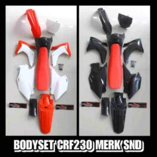 BODYSET CRF230 COVER BODY FULL SET CRF230 MERK SND COVER MOTOR CROSS TRAIL CRF PNP KLX