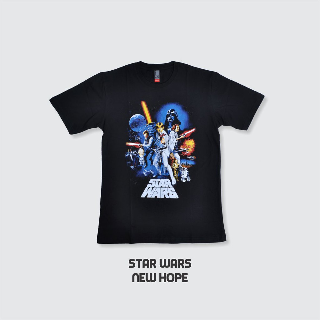 KAOS STAR WARS NEW HOPE Shopee Indonesia