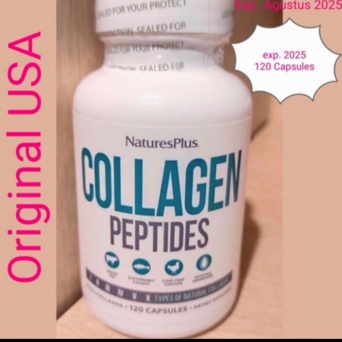 NaturesPlus Collagen Peptides Multi Collagen Peptides Isi 120 Capsules