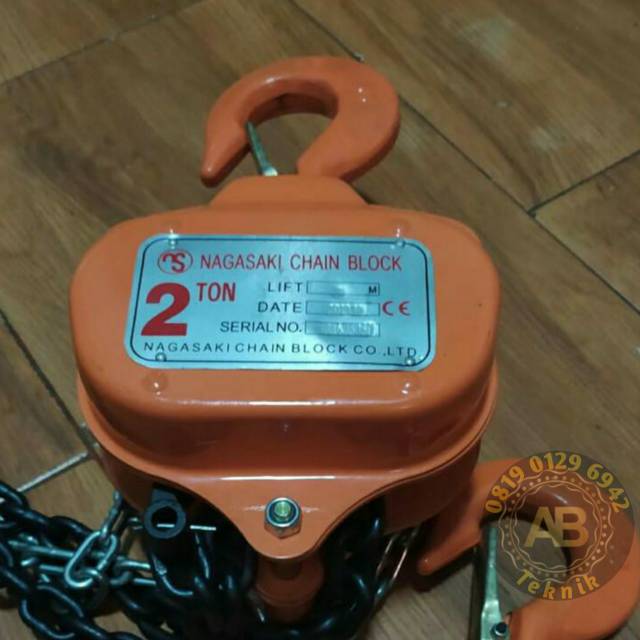 NAGASAKI Chain block 2 Ton X 15 Meter Katrol Nagasaki Takel Nagasaki japan
