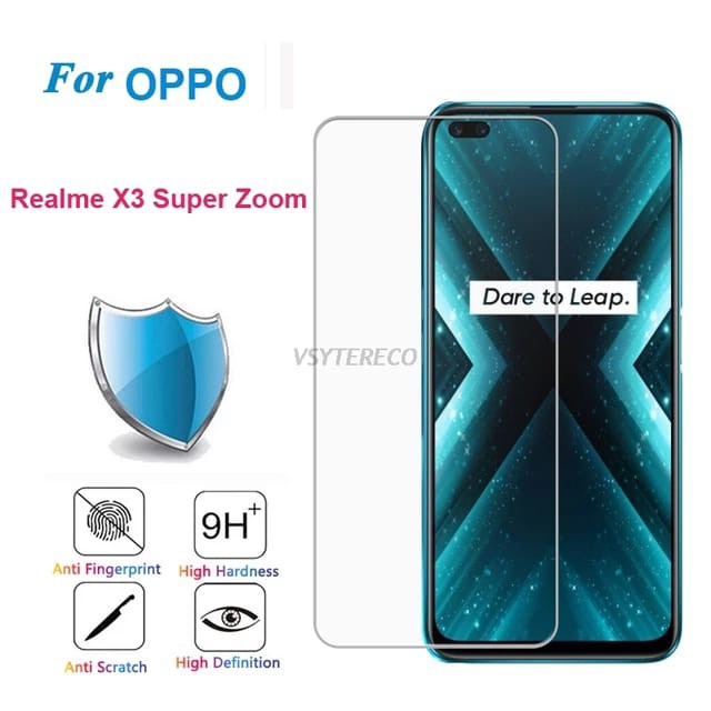 REALME X3 SUPER ZOOM TEMPERED GLASS CLEAR ANTI GORES KACA