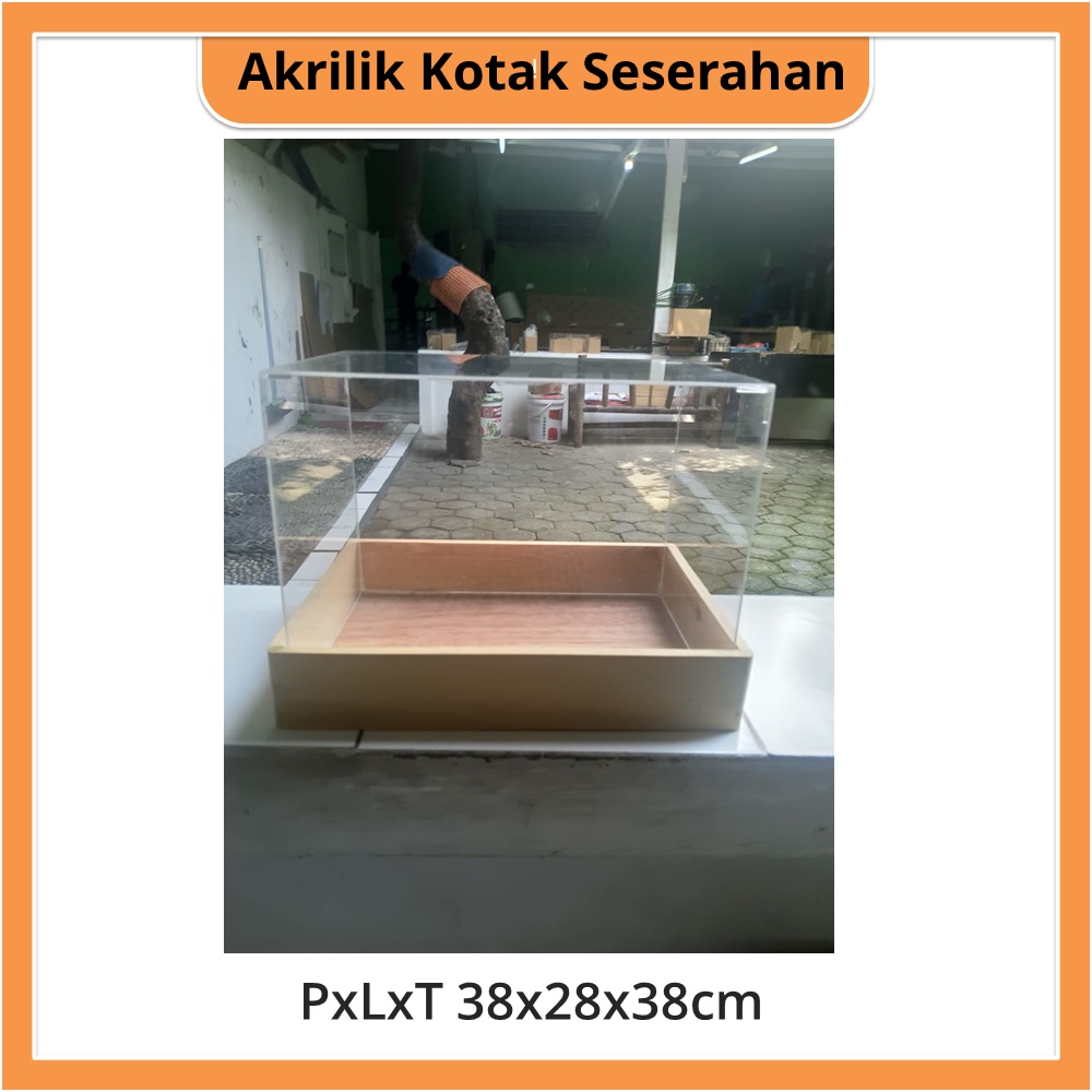 

Kotak Seserahan Akrilik PxLxT 38x28x38cm