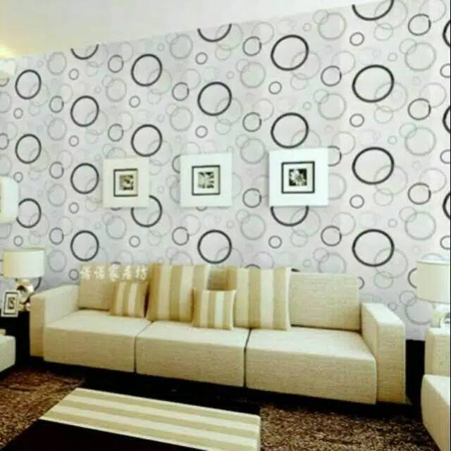 Wallpaper Stiker Dinding 10 Meter - Polkadot