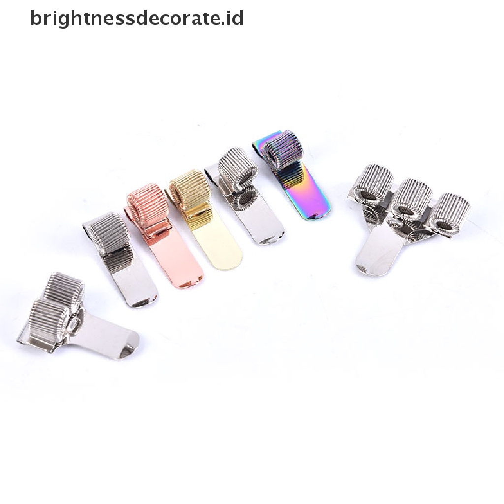 (Birth) 1pc Klip Metal Elastis Holder Pulpen / Notebook / Stationery