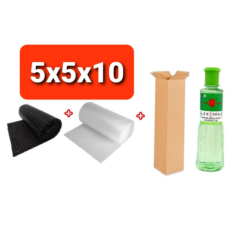 

Tambahan Packaging Kotak / Box / Kardus + Bubble Wrapping ukuran 5×5×10 dan 7×7×20