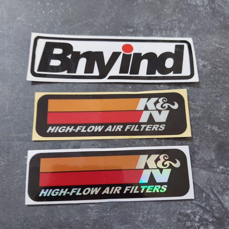 STICKER K&amp;N HIGH FLOW AIR FILTER PRINCUTT