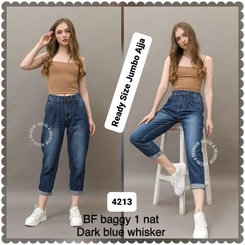 CELANA BOYFRIEND JEANS PREMIUM M&B (MISKHA)4213