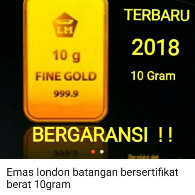 Emas london logam mulia 10gram