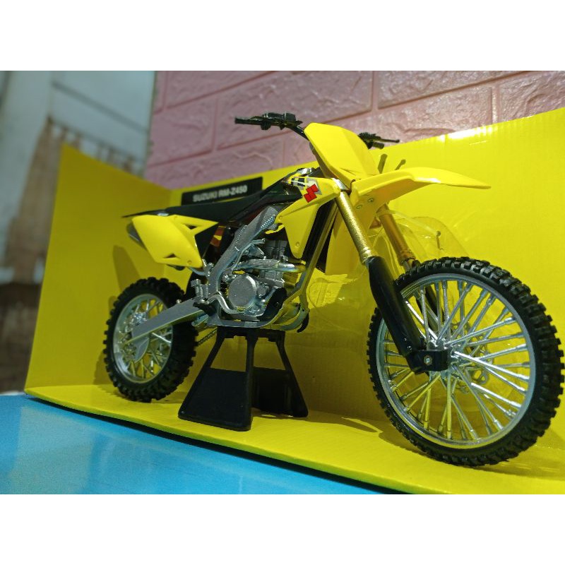 Diecast Motor Trail 1/6 Suzuki RM-Z450 miniatur jumbo newray