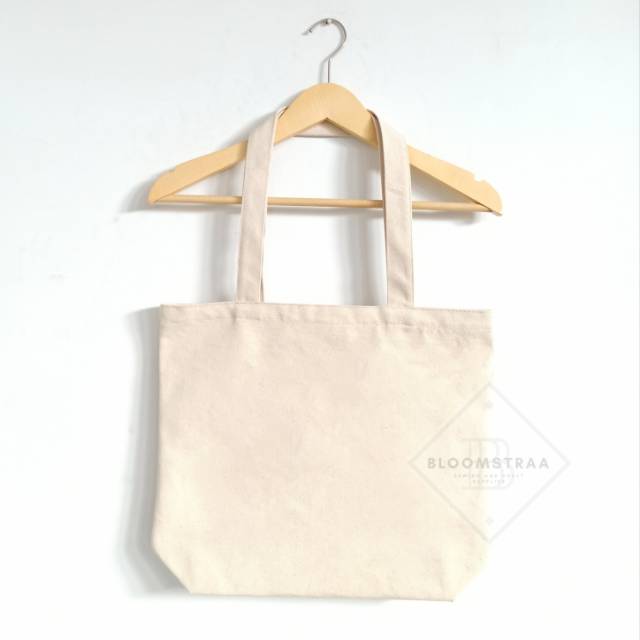 Tote Bag Canvas Shopper 40x35x10cm Natural Canvas Landscape 100% Cotton Tas Kanvas