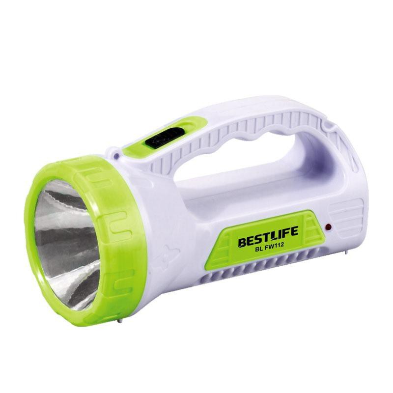 Bestlife Senter LED Super Terang BL FW112 LED 12SMD LED + 1W Super LED White Light Rechargeable 8Jam