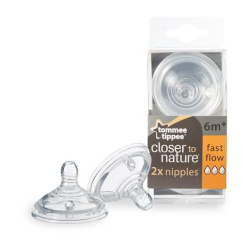 Dot Nipple Tommee Tippee Closer to Nature Teat Slow Flow 6m+ isi 2